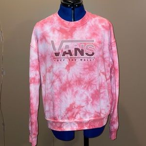 Vans Tie Dye Pink Sweatshirt EUC Large
